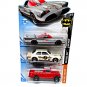 Set*3 Car Models, Land Rover/1970 Ford Escort/Batmobile, HotWheels Scale 1:64