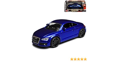 Audi TT Coupe Year 2007 Metallic Blue MotorMax Scale 1:43