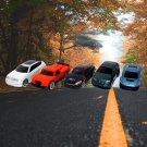 Set *5 Street Car Models – Premium Diecast, Motormax Scale 1:64