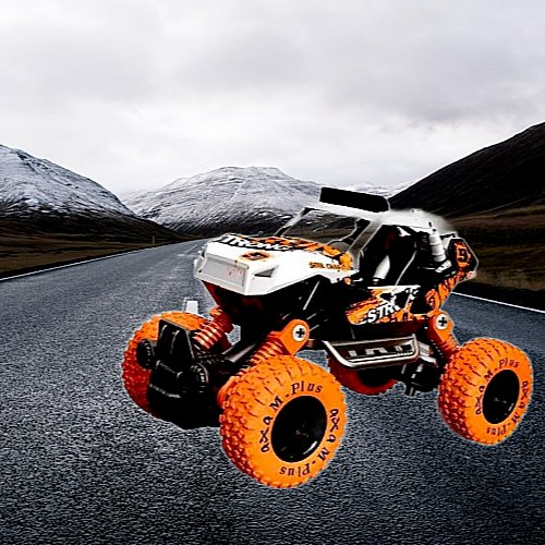 SUV Diecast Model with shock absorbers (springs)and big rubber tires Scale 1:32