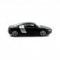 Audi R8 Mat Black/Silver Burago Scale 1:43 Car Model