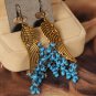 Bohemia Ethnic style Angel wings ear Earrings girls hoop ear Earrings 1003