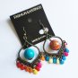 Clour Bohemia Ethnic style ear Earrings girls hoop ear Earrings 1005