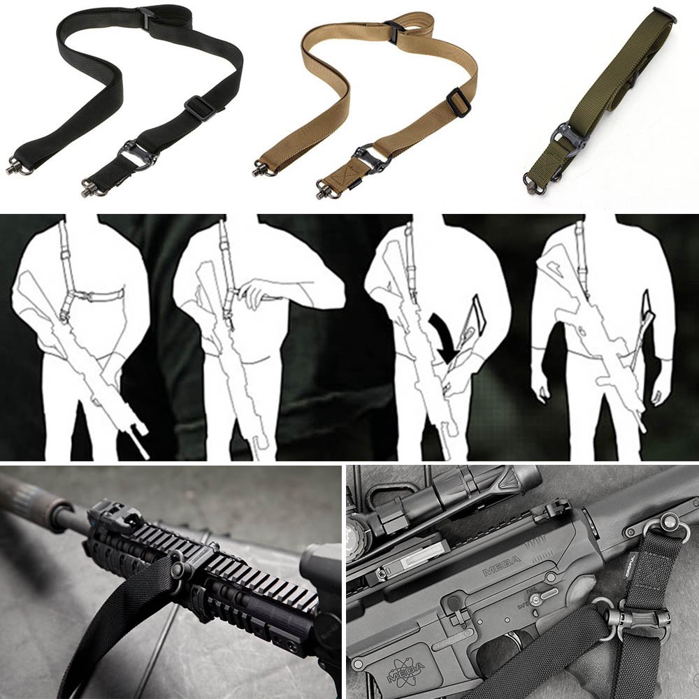 MS4 Dual QD Rifle Gun Slings Gen2 Tactical 1 or 2 Point Multi Mission