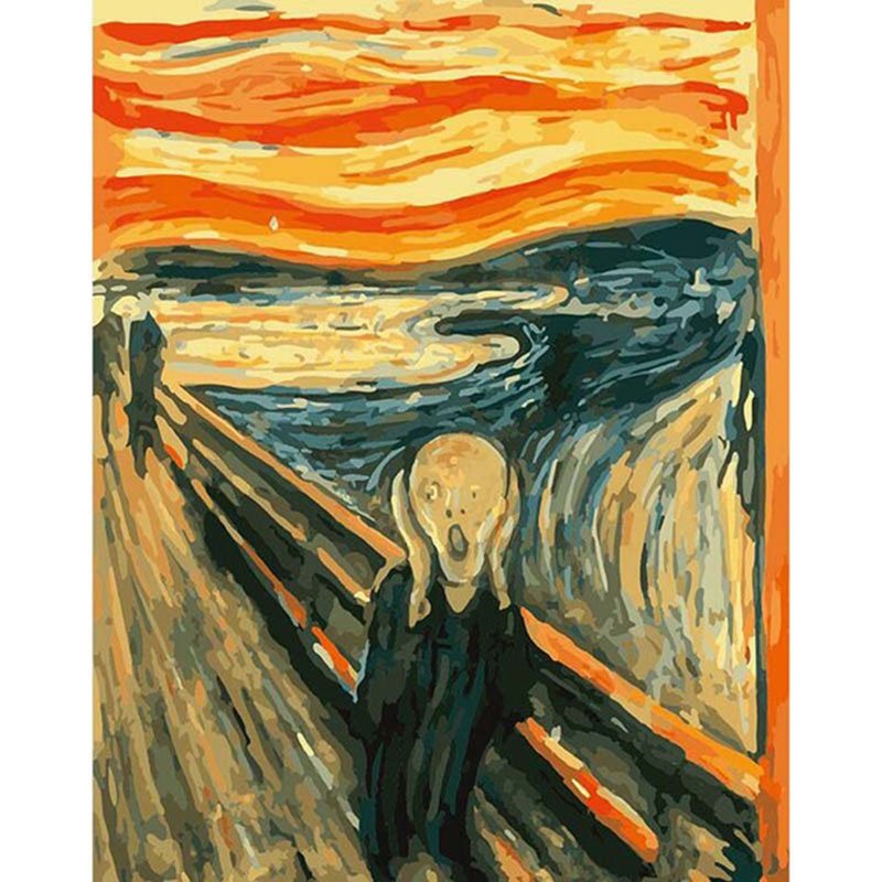 The scream DIY Acrylic Paint by Numbers kit