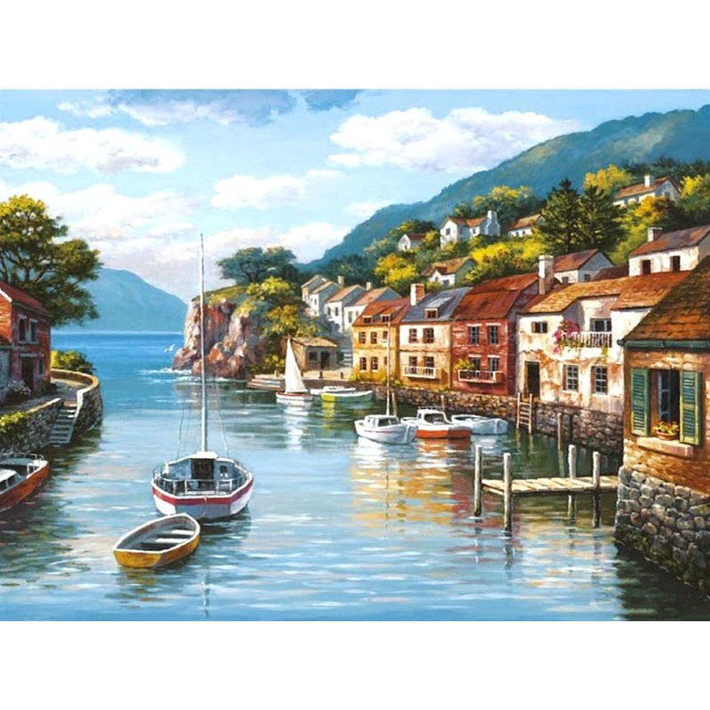 Lake landscape DIY Acrylic - NOT AVAILABLE AT THE MOMETN