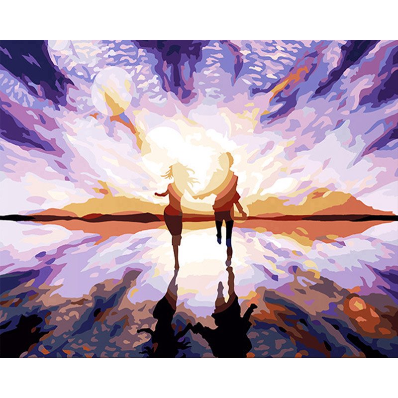 Couple at sunset DIY Acrylic - NOT AVAILABLE AT THE MOMETN