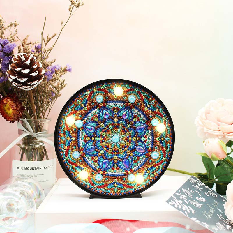 Mandala Paint by Diamond DIY LED Lamp Kit