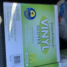 Case Of 1000 Medium Vinyl Gloves Smooth Touch Powdered Food Use (Latex Free)