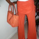 Womens Orange Rayon Pants AFB- Neiman Marcus NWT