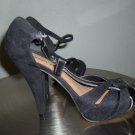 Black Suede and Silver  Pewter Patent leather Mix- Madden Girl   Sizes 8.5M