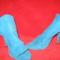 Carlos Santana Teal Blue Slingback Peep Toe 8.5M