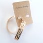 Gold Tone Double Hoop Clip-On Earrings