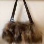 Women's Designer Paola Masi Fur Tote Purse Bag Small . NWT