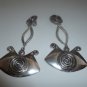 Chandilier Silver Tone High Fashion Clip-On Earrings