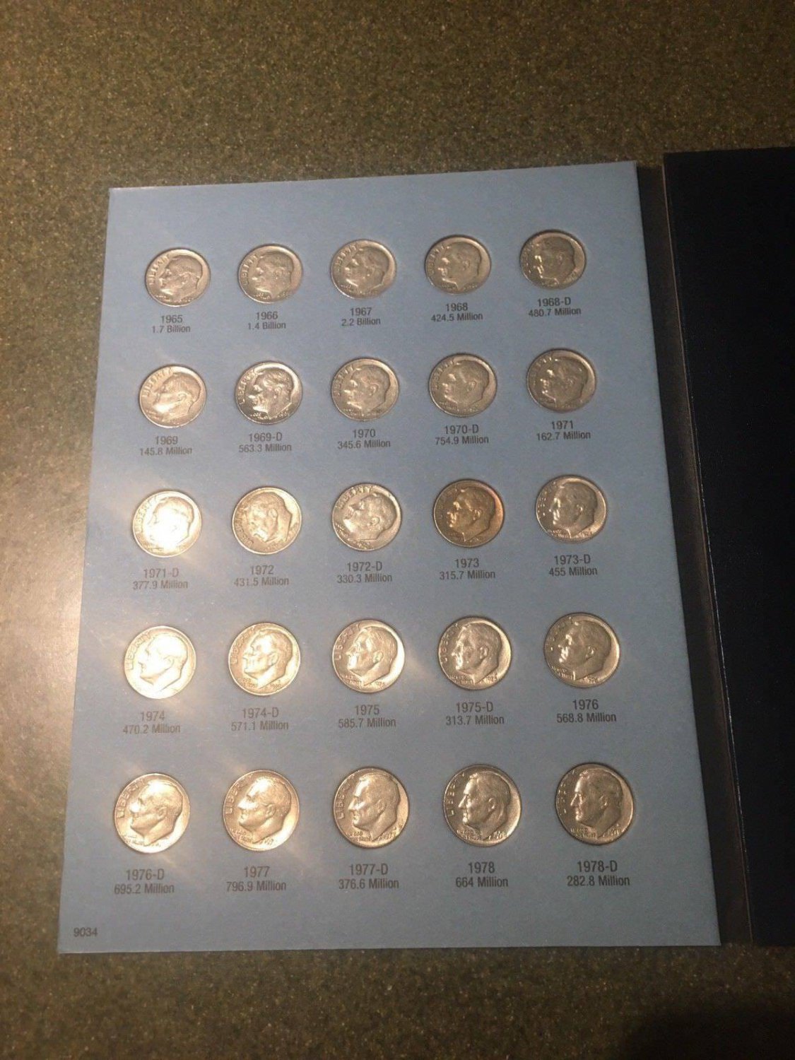 Roosevelt Dimes Complete Collection 1965 To 2004