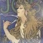 Vintage Framed Art JOB by Alphonse Mucha