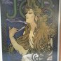 Vintage Framed Art JOB by Alphonse Mucha