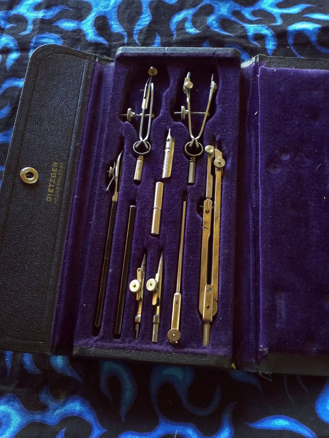 Vintage Dietzgen Drafting Tools Drawing Instruments Set