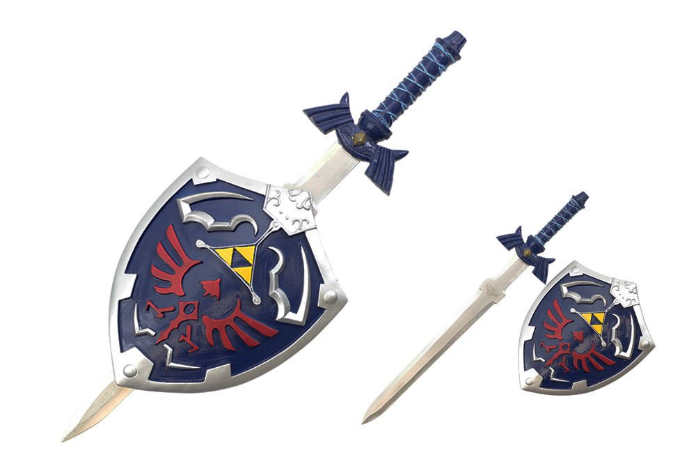 toy zelda sword and shield