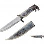 Wolf Head Fantasy Dagger With Sheath