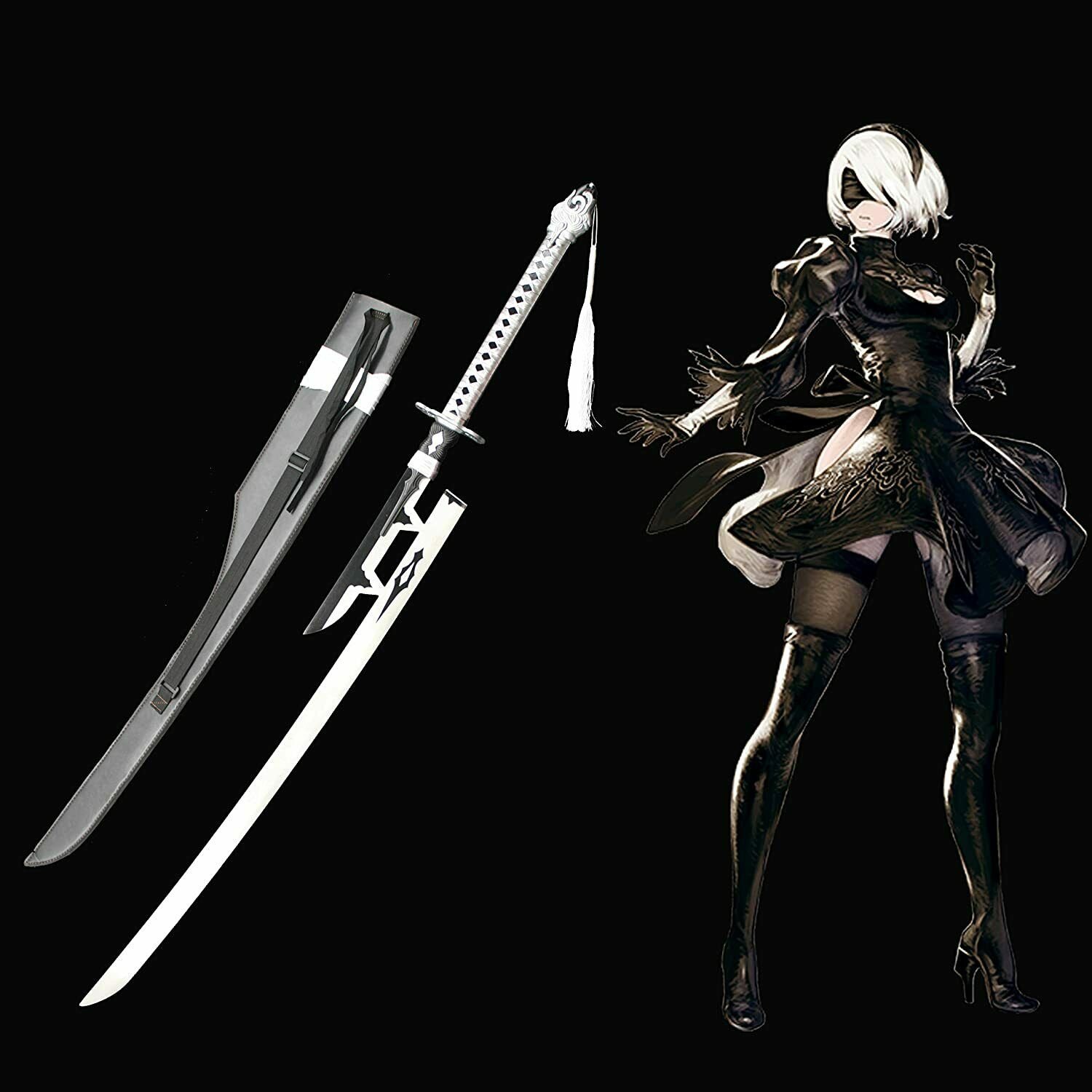 NieR Automata Yorha No.2 Type B 2B Sword Anime Game Carbon Steel ...