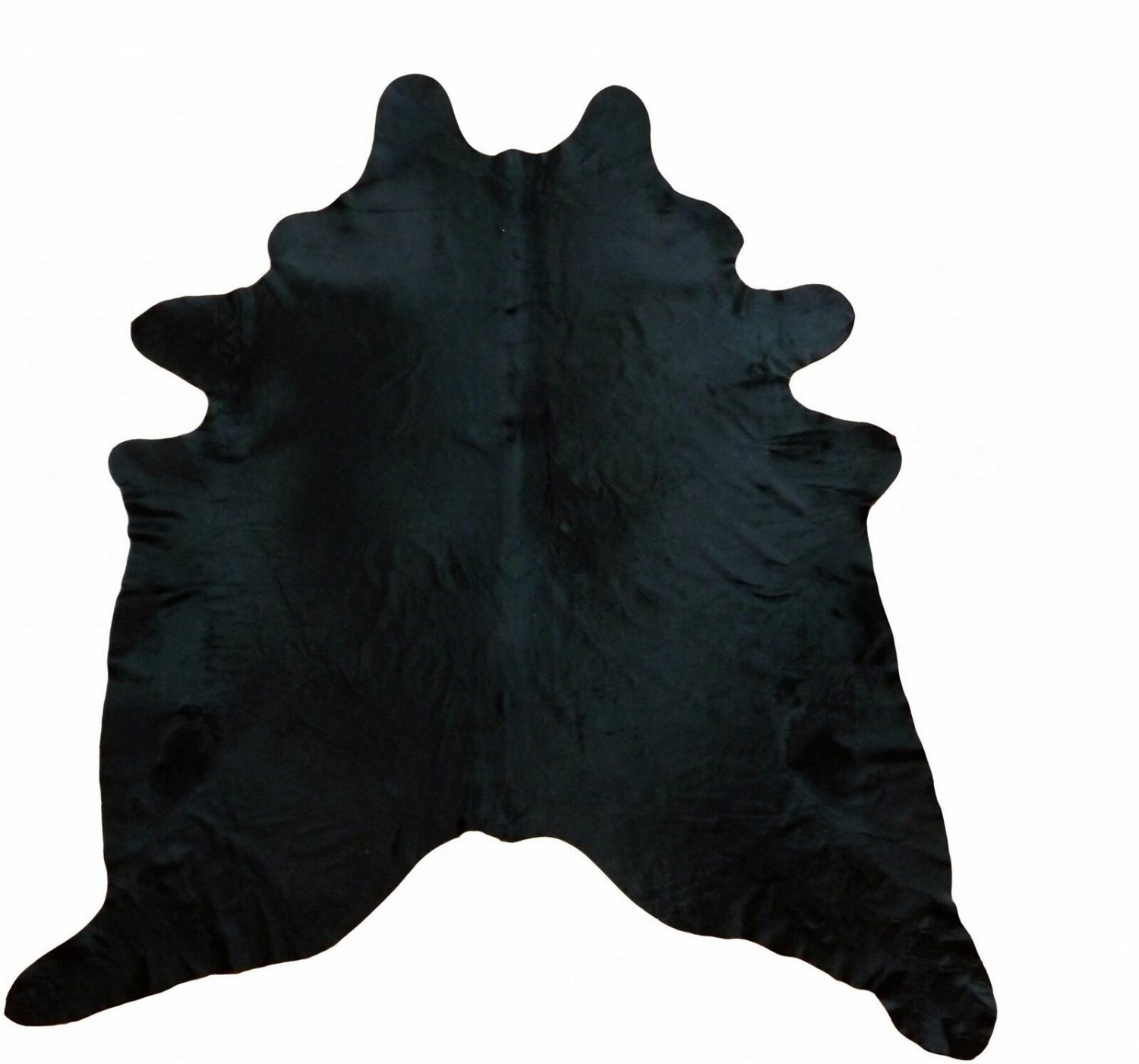 6 Ft Black Dyed Brindled Cowhide Rug