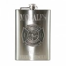 Personalized 8 oz Firefighter Flask