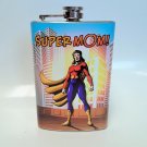 Bold Female Superhero Flask 8 oz