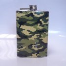 Camouflage Wrap 8 oz Flask, Assorted Colors