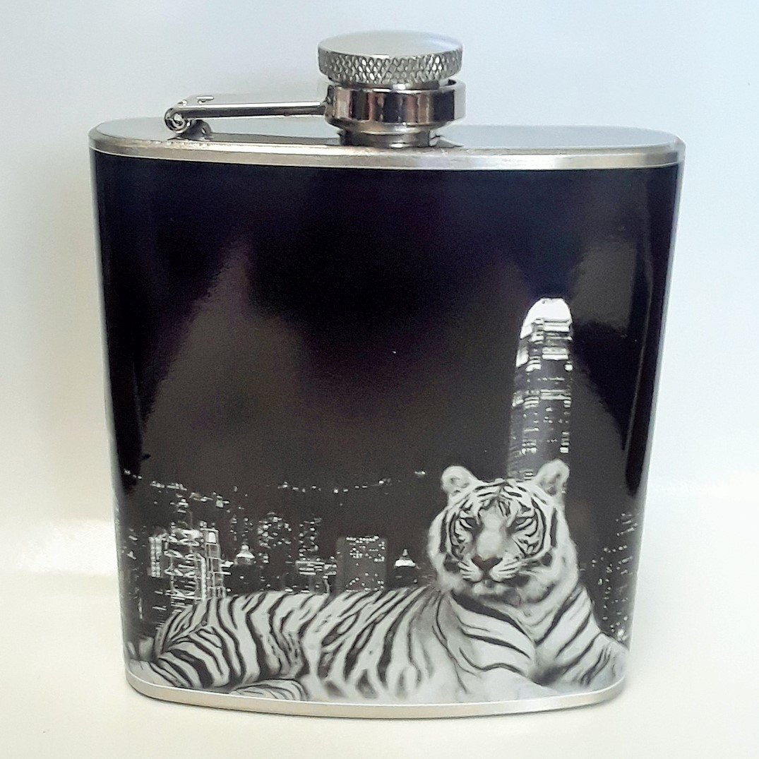 Urban Tiger Hip Flask 6 oz