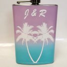 Personalized Palm Trees Liquor Flask