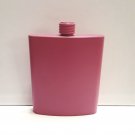 7 oz Matte Pink Colored Hip Flask