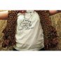 Brown Triangular Tasseled Shawl