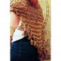 Brown Triangular Tasseled Shawl