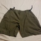 Womens REI Olive Green Hiking Shorts Size XL Built-in Belt Cargo Zip Pockets