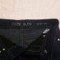 Code Bleu Blue Jeans Shorts Size 6 Misses Double Snap Stretchy Dark Wash