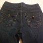 Code Bleu Blue Jeans Shorts Size 6 Misses Double Snap Stretchy Dark Wash