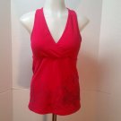 Hot Pink Workout Top Womens Yoga Size Medium EB Eddie Bauer Sport Racerback