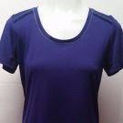 Purple Champion Womens Scoop Neck Shirt Size Small Short Sleeve Workout Wicking