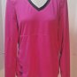 Kyodan Womens Running Hot Pink Long Sleeve Shirt Thumb Hole Cuffs Size Large
