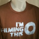 Republic of Leisure ROL Graphic T shirt Size Large "I'm Filming This" Brown