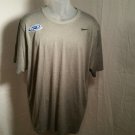 Mens Nike Gray Short Sleeve Size XL T Shirt unknown logo Polyester Wicking