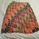 Tribal Brand Orange Womens Skirt Size 8 Geometric Crinolin Ladies Girls