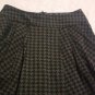 Womens Final Touch Mini Skirt Size Small Black Gray Houndstooth Career Wear