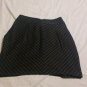 Womens Final Touch Mini Skirt Size Small Black Gray Houndstooth Career Wear