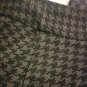 Womens Final Touch Mini Skirt Size Small Black Gray Houndstooth Career Wear