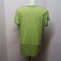 Bally Total Fitness Lime Green Womens Performance Tee Size XL Dry Wik Shirt Top