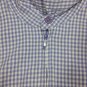 Christopher & Banks Purple Gingham Shirt Top Vest Sleeveless Zip Womens Size Med