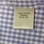 Christopher & Banks Purple Gingham Shirt Top Vest Sleeveless Zip Womens Size Med